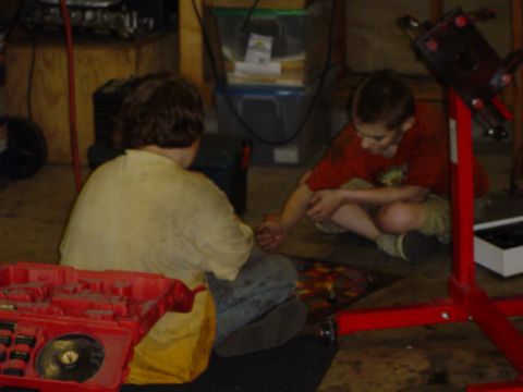 1989 Ford Bronco - Kids take a break for a board game