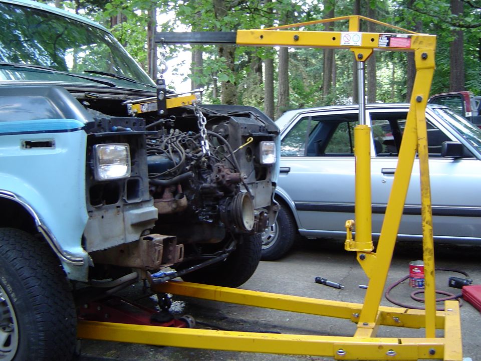 Changed the hookup on the engine now that it is farther forward