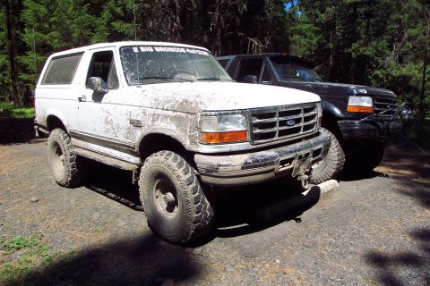 1996 Ford Bronco - Morning after the Friday All-Nighter First Trail Run up lower section of Ravens Roost. About 3 miles in 6 hours. The Rock Sliders are Worth…