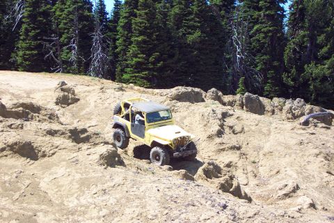 1996 Ford Bronco - Hip Taking a Difficult Route Across Moon Rocks. (6/26/2004)