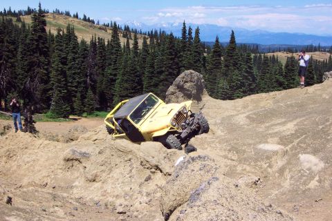 1996 Ford Bronco - Hip Taking a Difficult Route Across Moon Rocks. (6/26/2004)