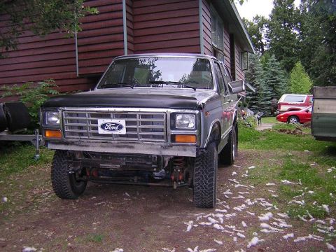 1985 Ford Bronco - Front shot sitting at her new home..