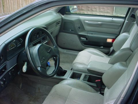 1973 Ford Ranchero - Interior of a car with a watermark from SUPERMOTORS.net visible on the seat.