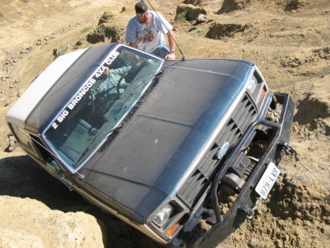 1995 Ford Bronco - Ritch escaping the wrath of volcanic rock.