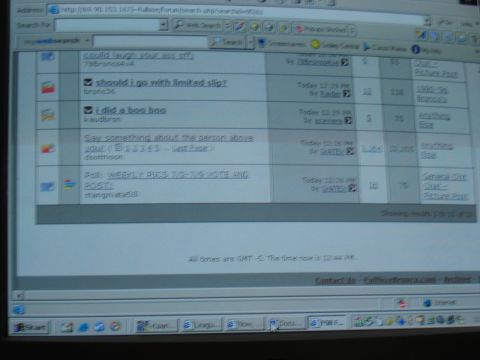 1988 Ford Bronco - A computer screen displays a web forum, with several posts visible, including one mentioning '1988 Ford Bronco'.