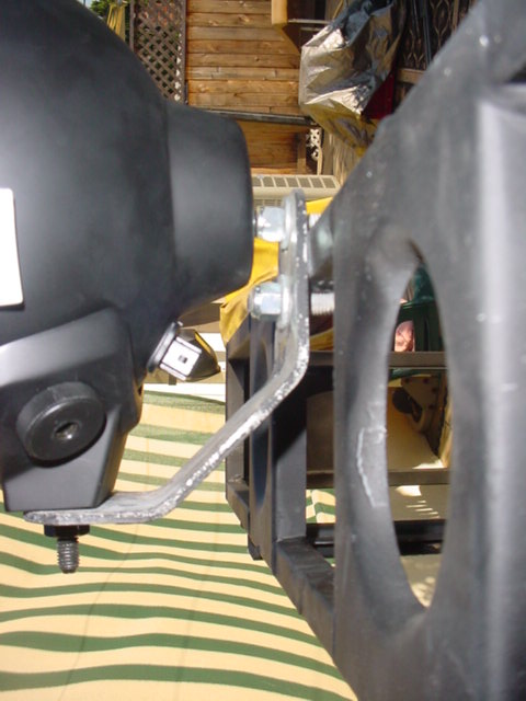 1988 Ford Bronco - I found some of these old brackets in my garage, they seem to fit perfect. I bought some 3/8 barstock and bent it around the top bar of the…