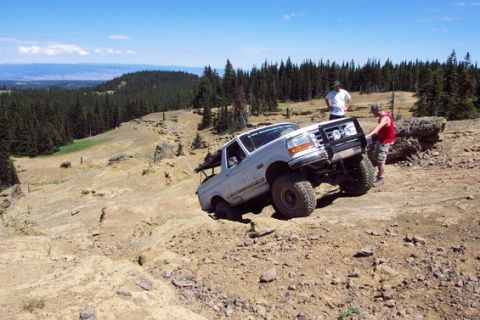 1995 Ford Bronco - Me on a Moonrocks climb
