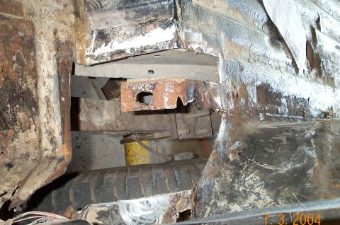 1986 Ford Bronco - Driver's side Cut out all the rust, This is not much bigger than the hole was.