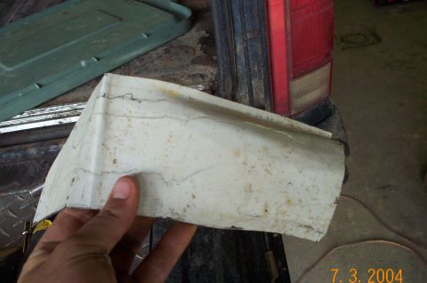 1986 Ford Bronco - Another piece before I welded it in place. I think I did pretty well working the metal.