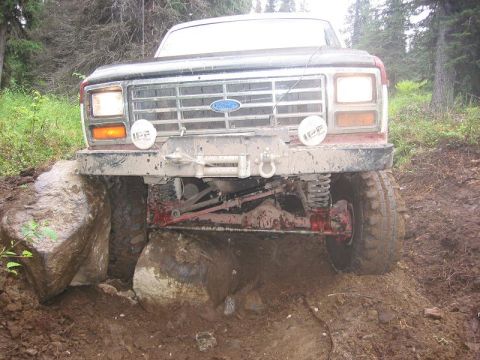 1985 Ford Bronco - July 4th B-29 trail. Didn't make the look on the 3rd so we started from the other side this day.. Turned around and a long Bog. Damn Rock d…