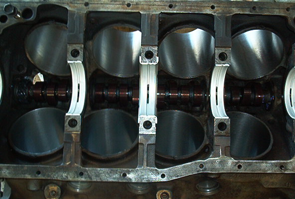 main bearings and cam