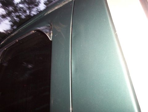 1989 Ford Bronco - dent behind door