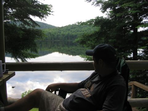 1986 Ford Bronco - My buddy Dave enjoying the view