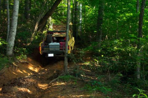 1985 Ford Bronco - Bottom of the big hill. Did not make it.