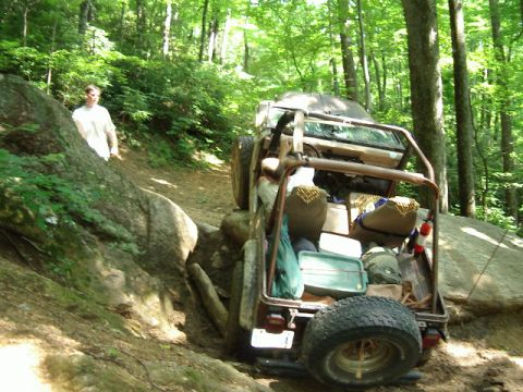 1985 Ford Bronco - Tony on the Big Rock