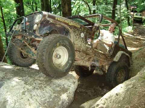 1985 Ford Bronco - Tony on the big rock