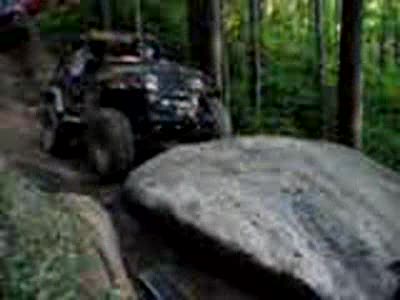 1985 Ford Bronco - Tony coming down the big rock