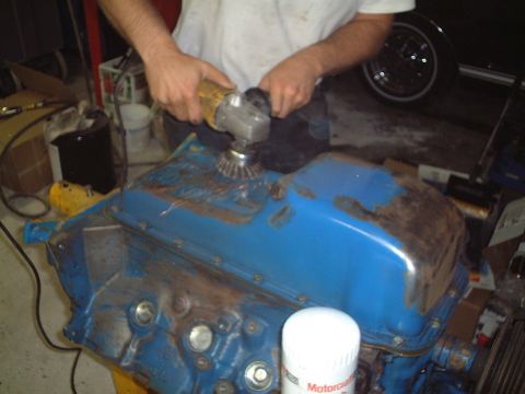 1967 Ford Galaxie - Pulling out the big dog to finish up the larger areas of paint stripping.