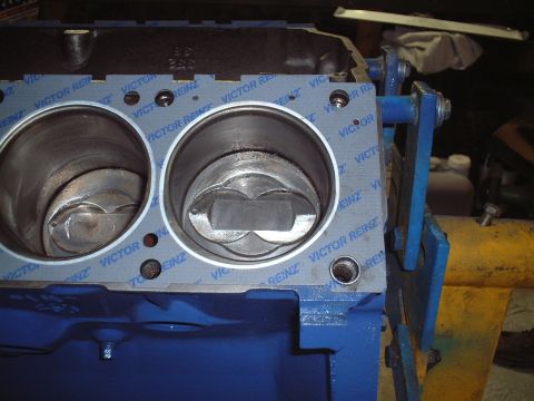 1967 Ford Galaxie - Not exactly a perfect circle in these gaskets!