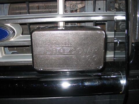 1988 Ford Bronco - Close-up of the front grille on a 1988 Ford Bronco, a Pro Comp Explorer 100 device.