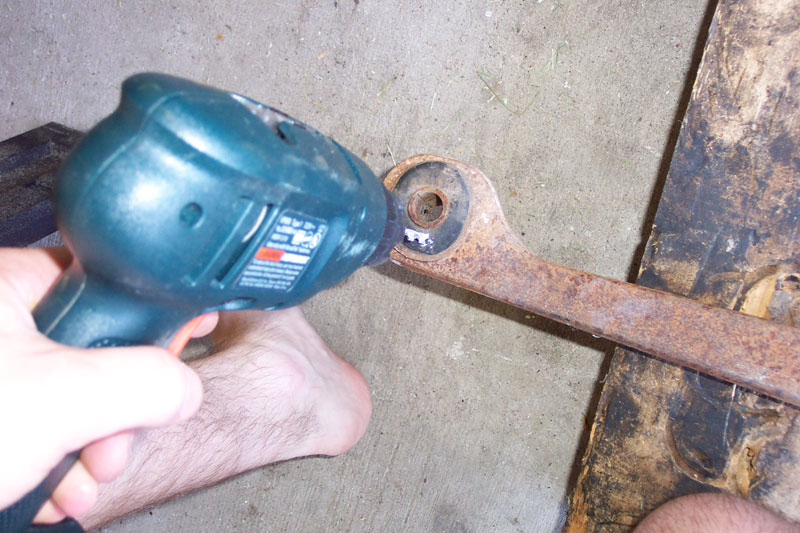 Step 1--drill out as much rubber as possible without damaging the outer sleeve since it will be reused.