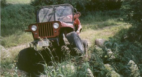 1980 Ford Bronco - Field stone pile at Dad's farm