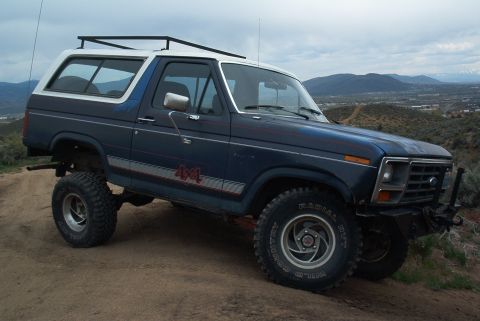 1986 Ford Bronco - I looked but this is the best pic I got of my pancaked tailpipe. I had to force it into this oval configuration with my breaker bar. As a r…