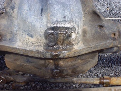 1988 Ford Bronco - Close-up of a differential housing, showing casting details and some wear.