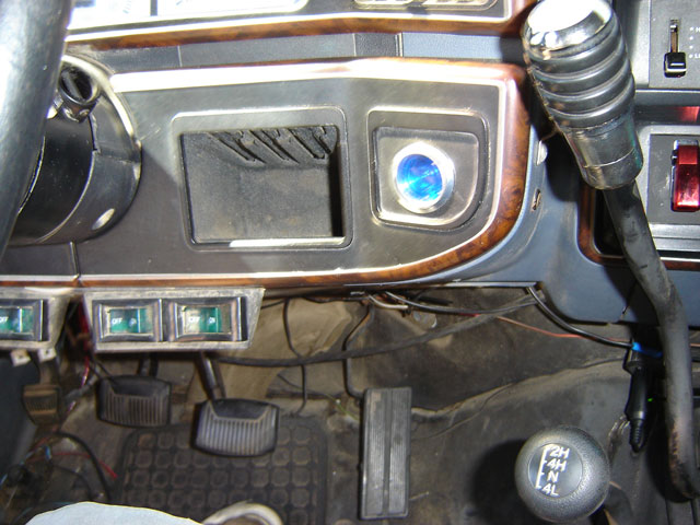 The new push start button.
