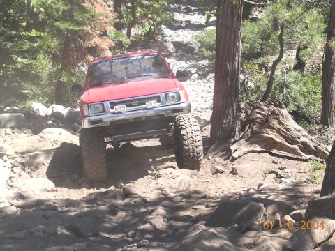 1994 Ford Bronco - here is steve taking the 3rd optional line up it.