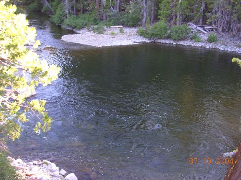 1994 Ford Bronco - this was the view of the creek at the campsite