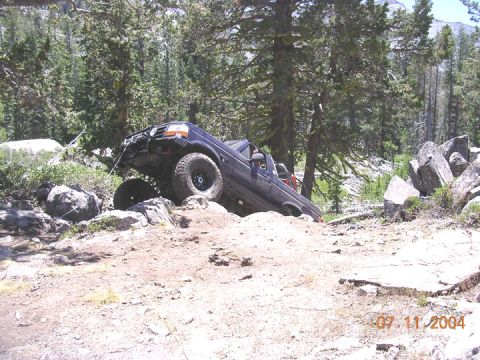 1994 Ford Bronco - With Bills ram dead, we decided it would be best if Steve and I took the "bypass" around winch hill, since we didnt know how long Bills sec…