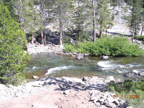 1994 Ford Bronco - We had written directions to look for two trees to go through at the last water crossing. Looking down this hill was a little unnerving. It…
