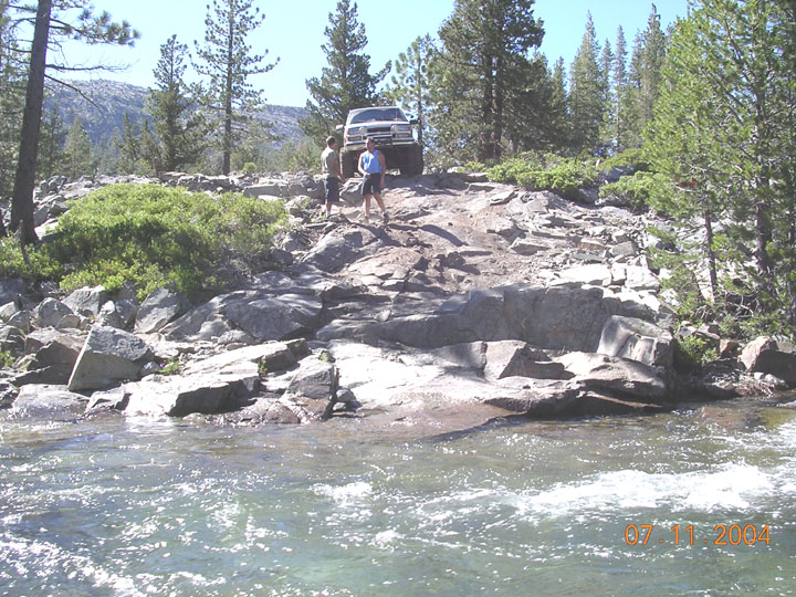 Bill (in the tank top) is 6'2", so this gives an idea of how big the first drop really is