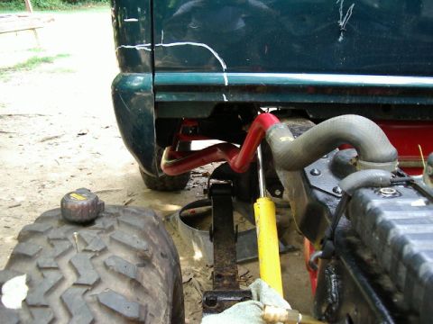 1985 Ford Bronco - Driver side cooling pipe/rock rail