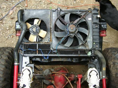 1985 Ford Bronco - Top view of radiator