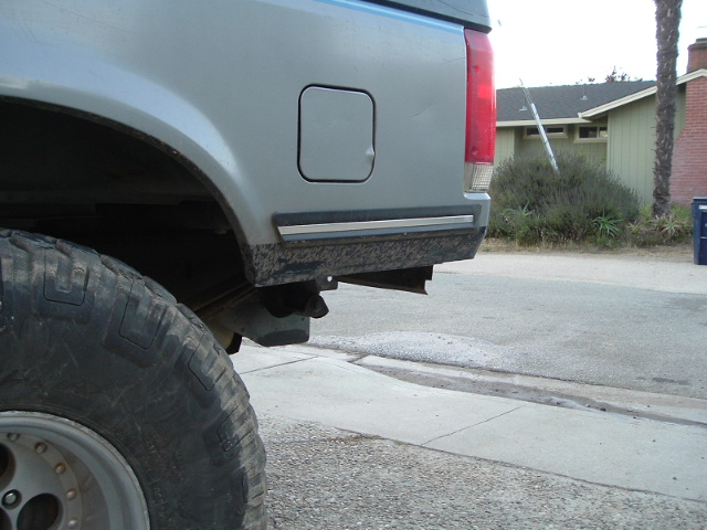 cut around the lower back 1/4s and took off the bumper