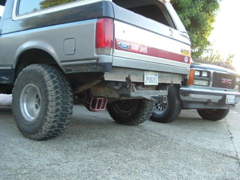 1989 Ford Bronco - much better departure angle without the stupid ice cream scoop bumper