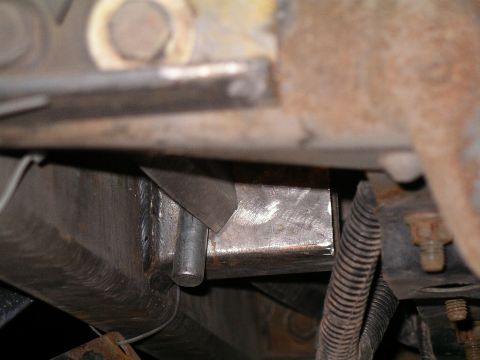 1996 Ford Bronco - View of reciever hitch on back bumper.