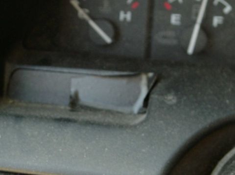 1994 Ford Bronco - Dashboard gauges for a 1994 Ford Bronco, with fuel level indicators visible.