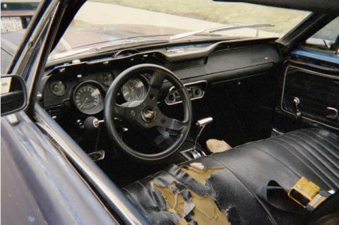 1968 Ford Mustang - I took out the bench swaped in a couple of factory buckets.