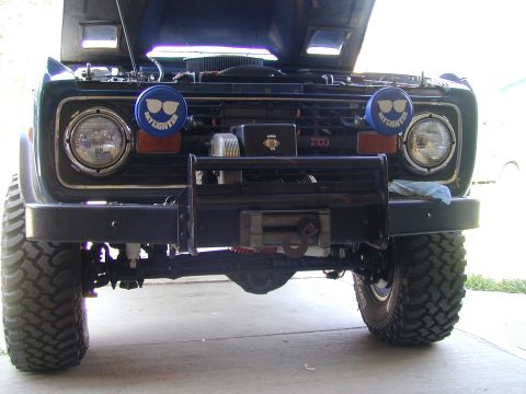 1979 Ford Bronco - This Bronco has a winch and auxiliary lights mounted on the front bumper.