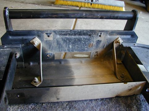 1979 Ford Bronco - Front bumper assembly with brush guard, likely for an off-road vehicle.