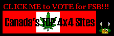 1989 Ford Bronco - This banner ad encourages users to vote for FSB and promotes Canada's top 4x4 sites.