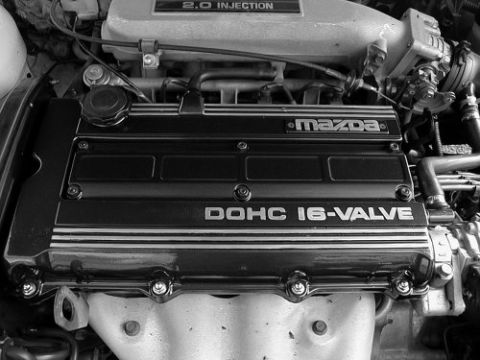 1988 Mazda 626 - No cat, no O2 sensor. 10:1 CR FE DOCH engine. 148hp@6000 rpm. 182nm@4000 rpm. The Coupe has the same engine, but the one in my Sedan looks…