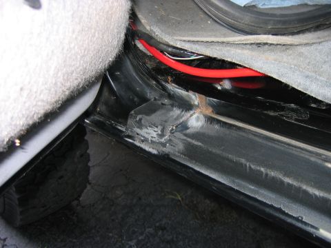 1995 Ford Bronco - It extended up to the wheather striping area