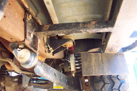 1996 Ford Bronco - Front Mounting Location Incorporated with lift kit radius arm bracket mounting. Toward the front of the main slider, along the left edge, t…