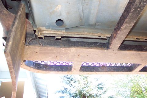 1996 Ford Bronco - Upward/Lift Force is Transferred to Front Body Support Structure Also seen are two drain holes for the cut-out to clear the front fender mo…