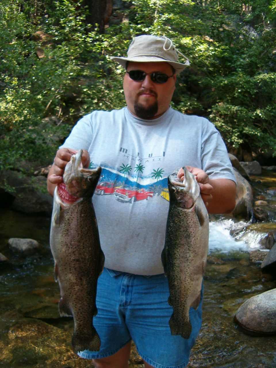 The Biggest fish I have ever caught.  one is 4 lbs. 7 oz. and the other is 3 lbs.