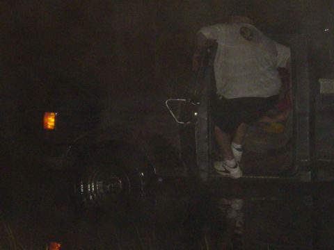1989 Ford Bronco - Damn i wanted him to fall in sooo bad. I woulda had a helluva pic.